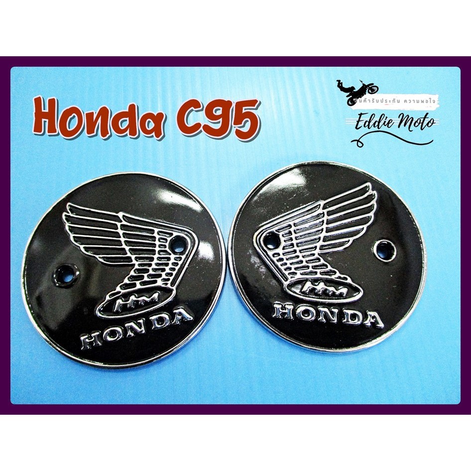 TANK EMBLEM LH&RH SET PAIR Fit For HONDA CB92 CS92 C92 CA92 C95 CA95 CA160 // โลโก้ฮอนด้าติดข้างถัง