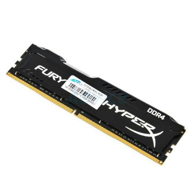 4GB ( 4GBx1 ) DDR4/2400 RAM PC KINGSTON HyperX FURY BLACK ( HX424C15FB/4 )