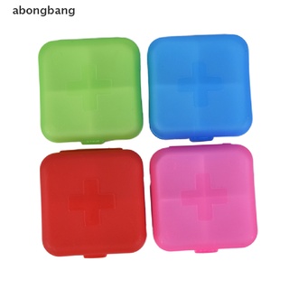 (Abongbang) กล่องเก็บยา แบบพกพา 4 ช่อง