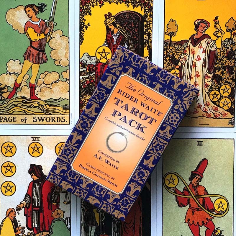 แผ่นภาษาอังกฤษ The Original Rider Waite Tarot 78 แผ่นสําหรับติดรถยนต์ #1
