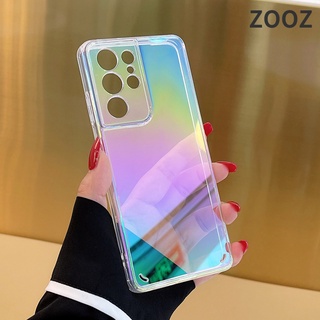 OPPO A94 (4G) Reno5 A53 A33 A32 A9 A5 (2020) A12 A12S A12E A5S A7 A3S F11 Pro Reno 5 Laser Plating Phone Case Hard Acrylic Rainbow Cover Luxury Colorful PC Back Casing