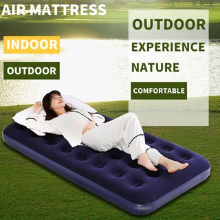 ที่นอนเป่าลม แถมสูบลมไฟฟ้า Air Bed Mat ที่นอนสูบลม ที่นอนเตียงเดี่ยว ที่นอน 3 ฟุต ที่นอนcamping ที่นอนแคมปิ้ง