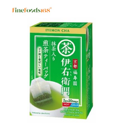 อิเอมอน มัทชะ เบลนด์ เซ็นชา ที แบก 40 กรัม Iyemon Matcha Blend Sencha Tea Bag 40 g.
