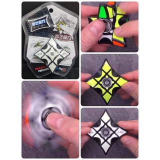 RUBIKS FIDGET SPINNER PUZZLE รูบิคผึกสมอง 1x3x3 ฝึกสมอง เพิ่มไอคิว ลื่น ทน ลื่นมากๆ แกนแม่เหล็ก พร้อมเป็นSpinner ในตัว