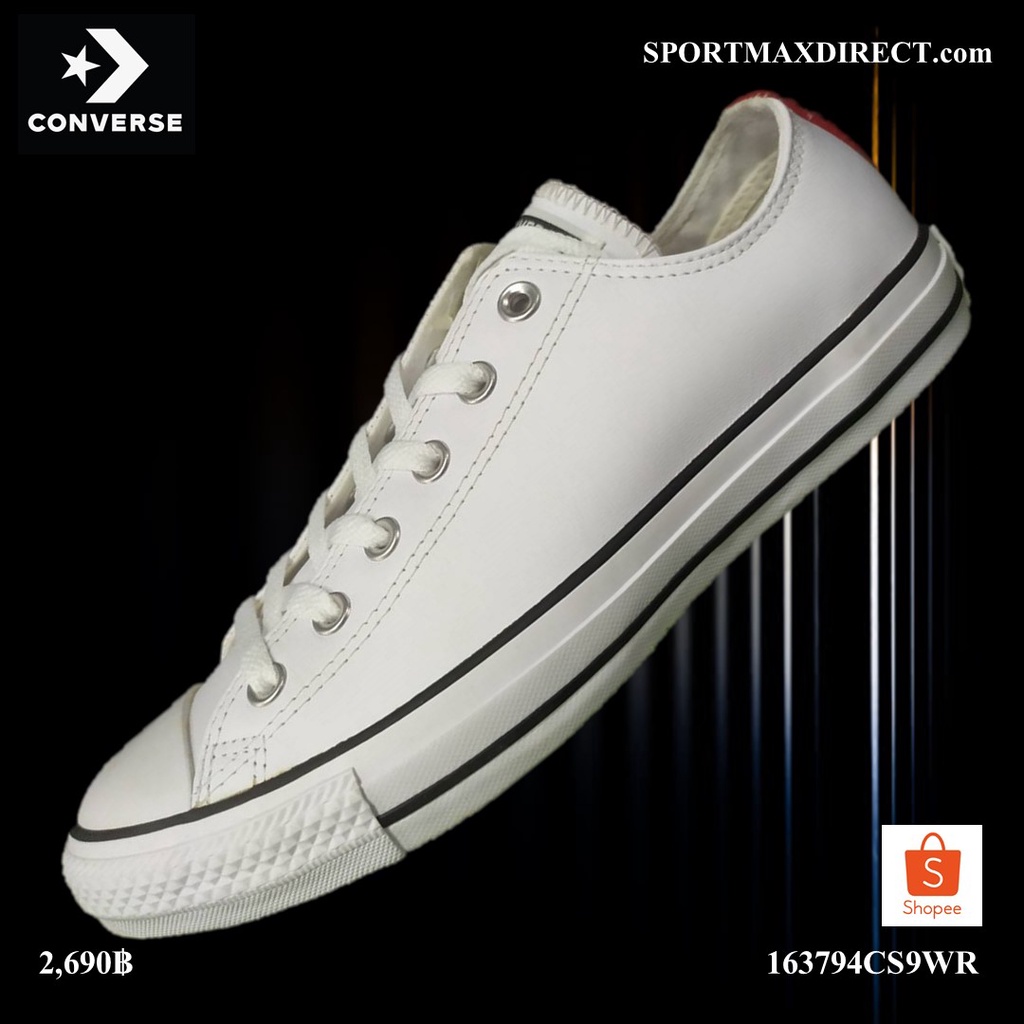 รองเท้า Converse รุ่น ALL STAR METAL OX WHITE/RED (163794CS9WR)