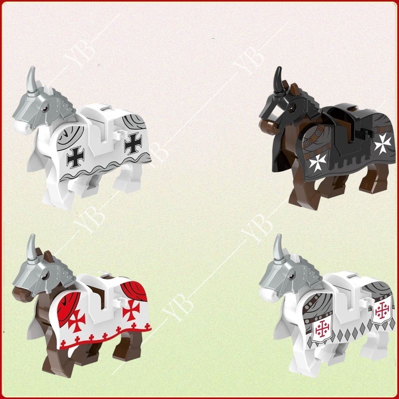 ชุดยุคกลาง Holy Shepherd Knights Minifigures เพื่อนสถาปัตยกรรม mini s