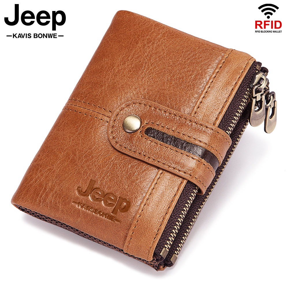 HUMERPAUL กระเป๋าสตางค์ผู้ชายหนังแท้ Hasp มัลติฟังก์ชั่น BP940