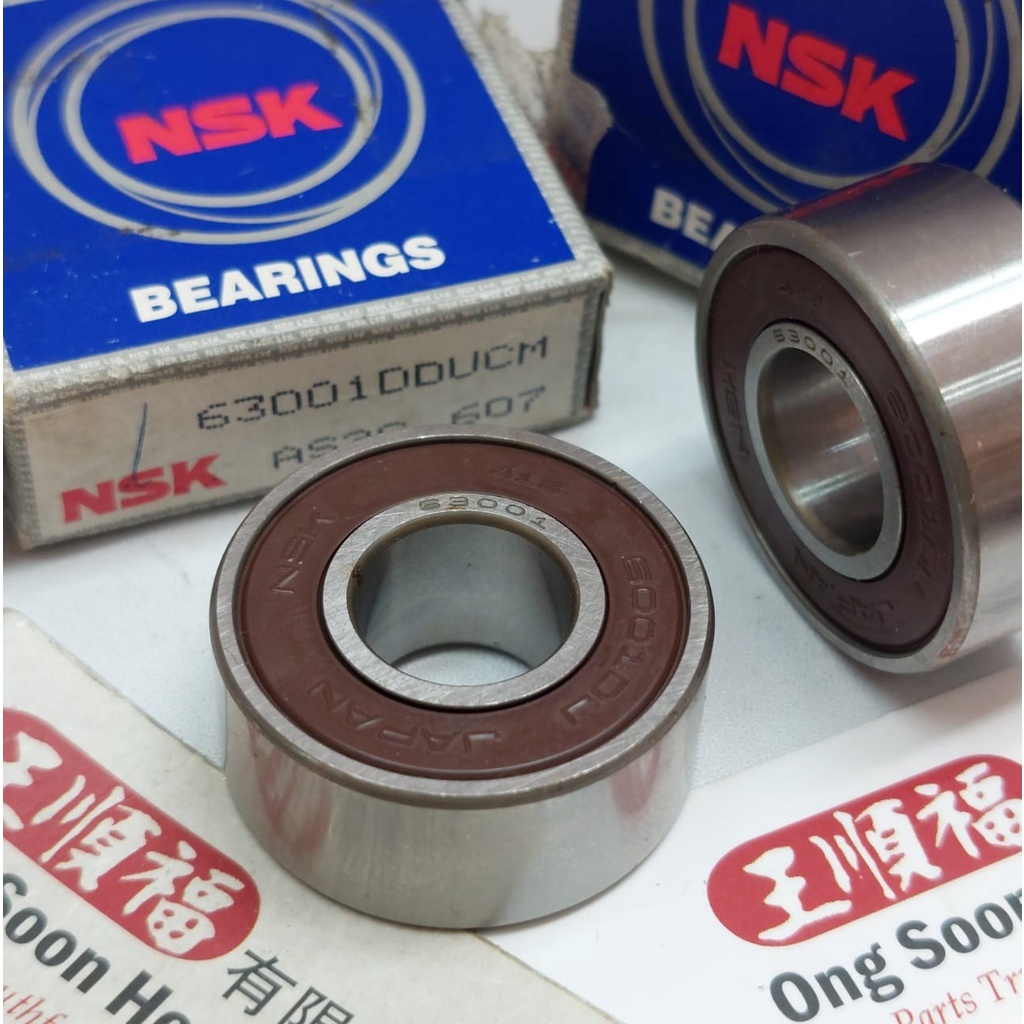 1-3 pcs 63001 DD NSK ญี่ปุ่นแบริ่ง 12x28x12 มม.W123 W126 Mercedes ไดชาร์จยางปิดผนึก 63001DDUCM