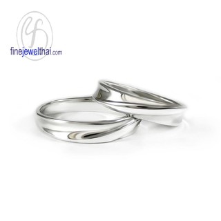 แหวนเงิน-แหวนคู่-เงินแท้ 925-แหวนหมั้น-แหวนแต่งงาน-Couple-silver-wedding-Ring-finejewelthai - RC124200