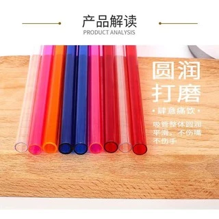 หลอดTYESO ICE MOOR 20oz 30oz หลอดดูดน้ำพลาสติก หลอดพลาสติกแข็ง มี 6 สี ให้เลือก