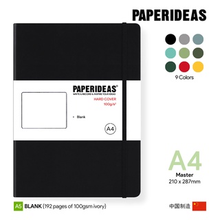 Paperideas A4 Blank Hardcover Notebook - สมุดโน๊ตเปเปอร์ไอเดีย ปกแข็งลายจุด ขนาด A4