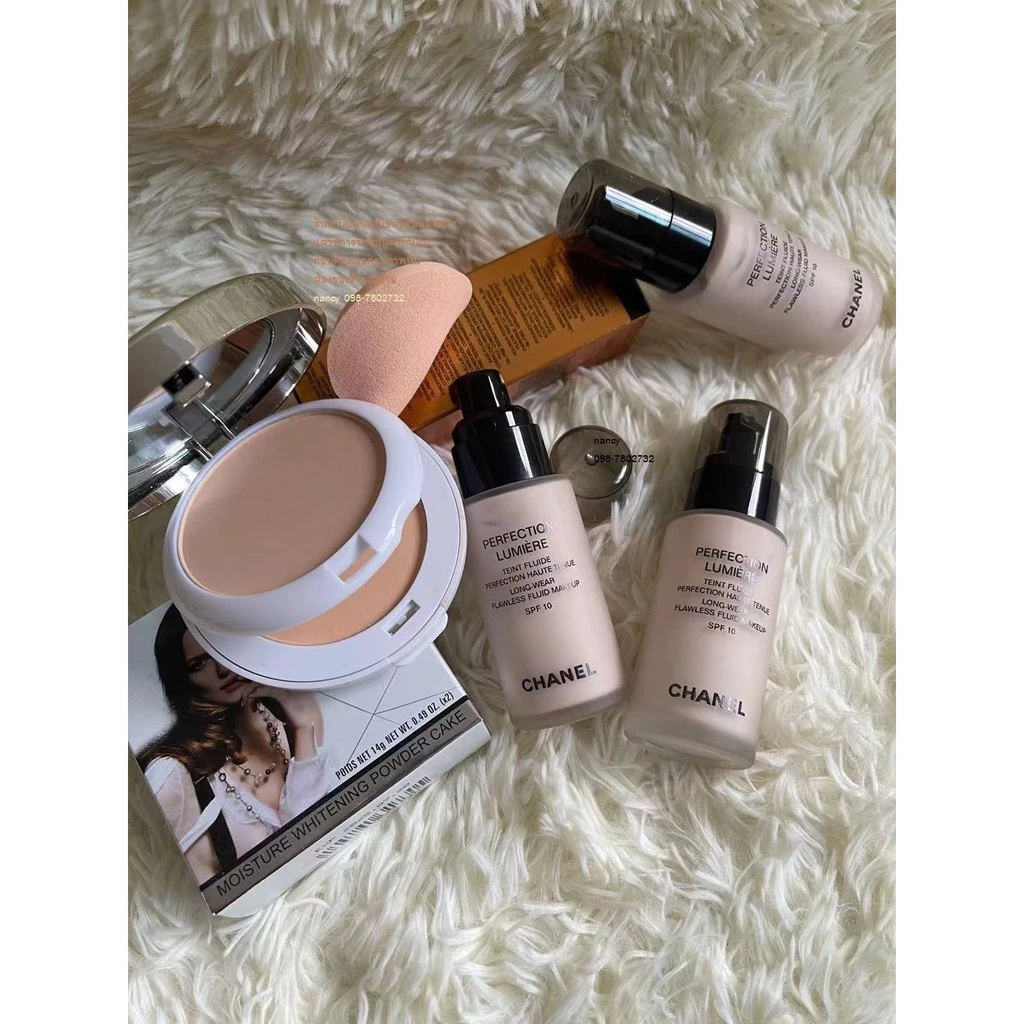 พร้อมส่ง เซ็ตแป้ง+รองพื้น NATURAL FINISH PRESSED POWDER SPF 25 / PA++ รองพื้นChanel SPF 10.10BEIGE thumbnail 7