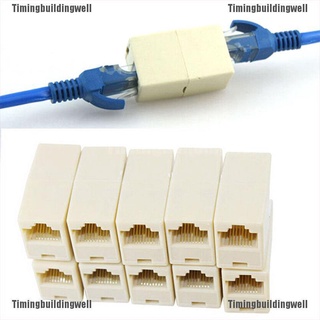 Twth ใหม่ สายเคเบิ้ลเชื่อมต่อเครือข่ายอีเธอร์เน็ต RJ45 ตัวเมีย เป็นตัวเมีย 10 ชิ้น