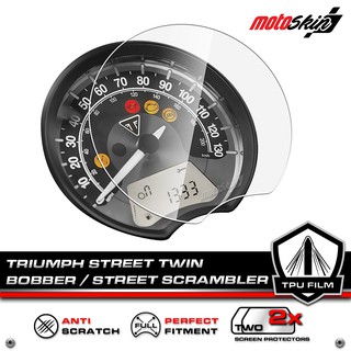 ฟิล์มกันรอยหน้าปัด TRIUMPH Street Twin / Bobber / Street Scrambler PRO TPU Dashboard Protection Film