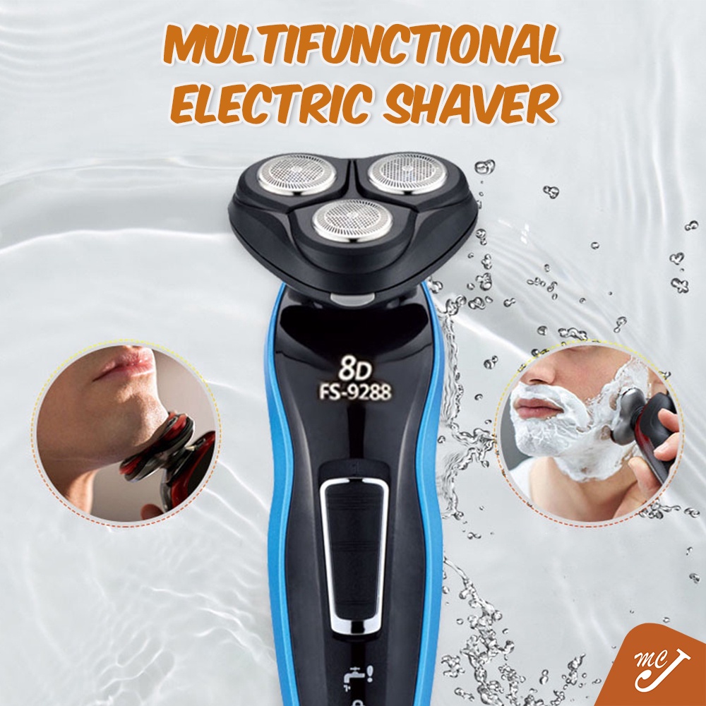 McJoden - ELECTRIC SHAVER เครื่องโกนหนวด 8D อเนกประสงค์ หัวล้างน้ํา กําลังสูง เครื่องโกนหนวดไฟฟ้า 8D
