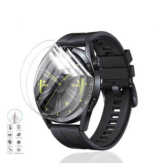 ฟิล์มไฮโดรเจลนิ่ม ป้องกันหน้าจอ แบบเต็มจอ สําหรับ Huawei Watch Gt3 46 มม. Huawai Gt3 3 ชิ้น