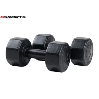 GSports ดัมเบลพลาสติกสีดำ 4 kg แพ็คคู่ Dumbbell Black 4 kg x 2 รุ่น DB4-B x 2