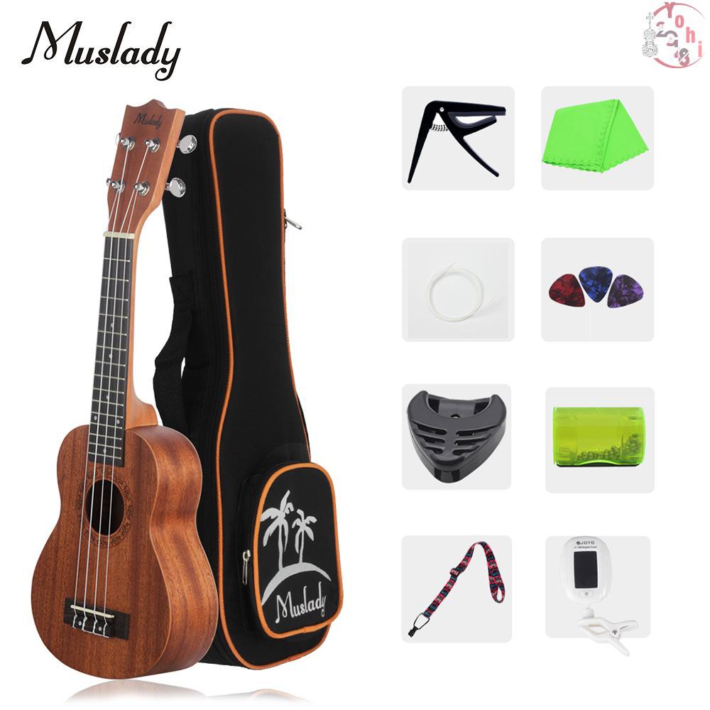 LINGTING 26 Inch Concert Ukulele Ukelele Koa Wood Toboard Back & Side