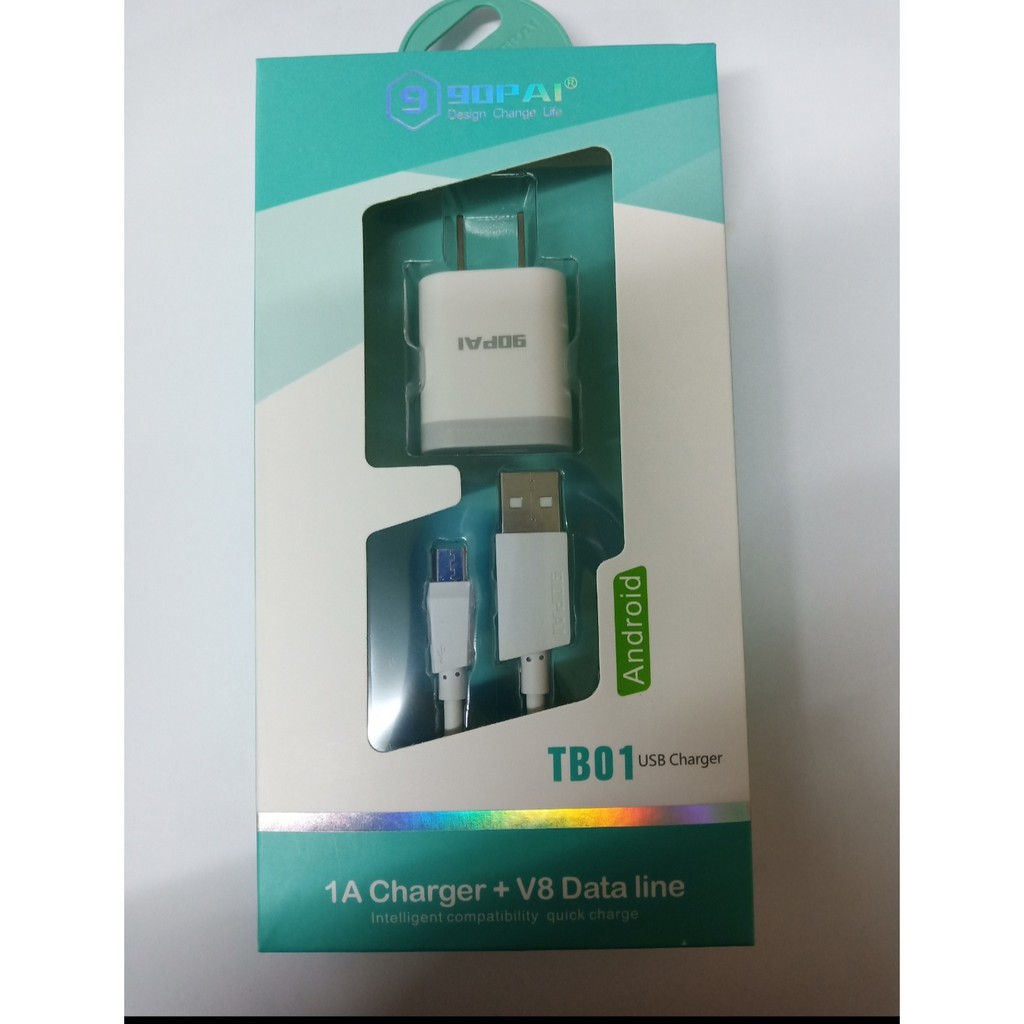 สายชาร์ท Android 1A Charger + V8 Data line