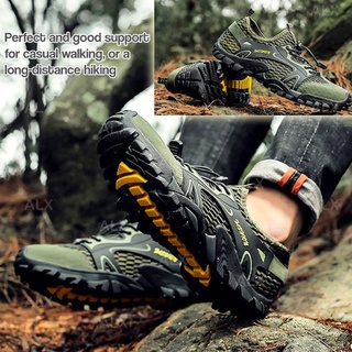 Non-Slip รองเท้ากีฬาสบายระบายอากาศได้ลื่น Lightweight Sports Outdoor Hiking Shoes Trekking Mountain Climbing Shoe