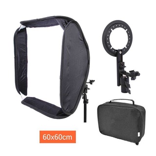 Flash Softbox Kit ซอฟบ็อกซ์แฟลช ใช้กับ flash ต่อหัวกล้องได้ทุกรุ่น ทุกยี่ห้อ