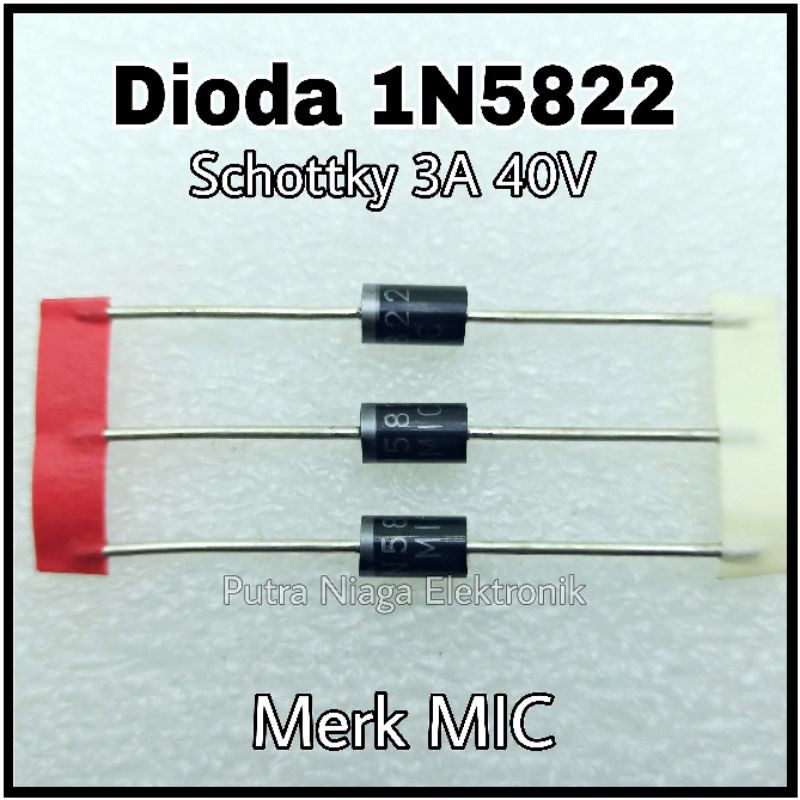 ไดโอด 1N5822 Shotky 3A 40V / IN5822 Rectifier Schottky Diode 1N 5822 คุณภาพสูง