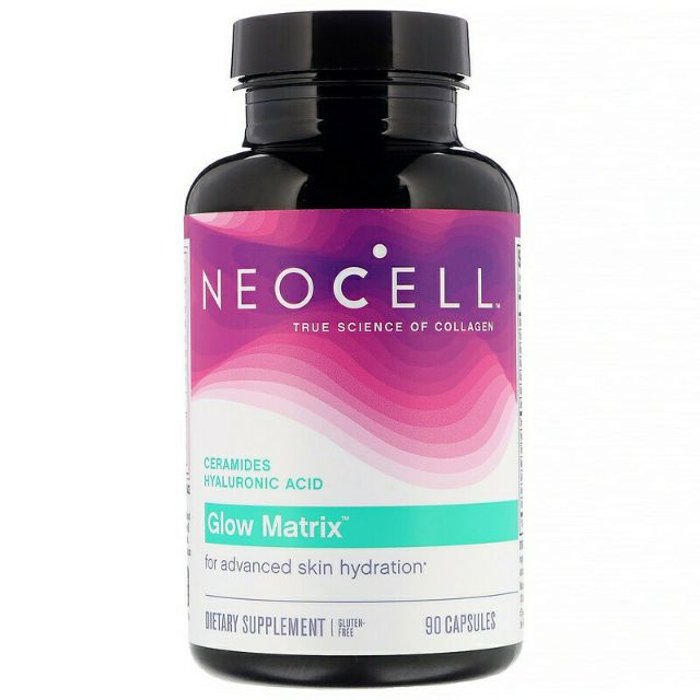 แพ็คเกจใหม่ Neocell Glow Matrix 📍ของแท้📍ผิวนุ่มชุ่มชื่น อิ่มน้ำ สุขภาพดี 90เม็ด