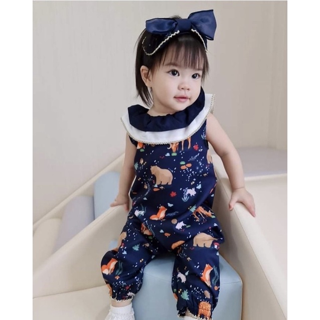 ส่ฟรี New Booboo baby brand size 18-24 romper+headbrand