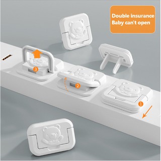 [Stock] Electric Anti Shock Plugs Protector Cover / EU Power Socket Electrical Outlet Covers  / Baby Kids Child Safety Guard Protection With Hidden Pull Handle