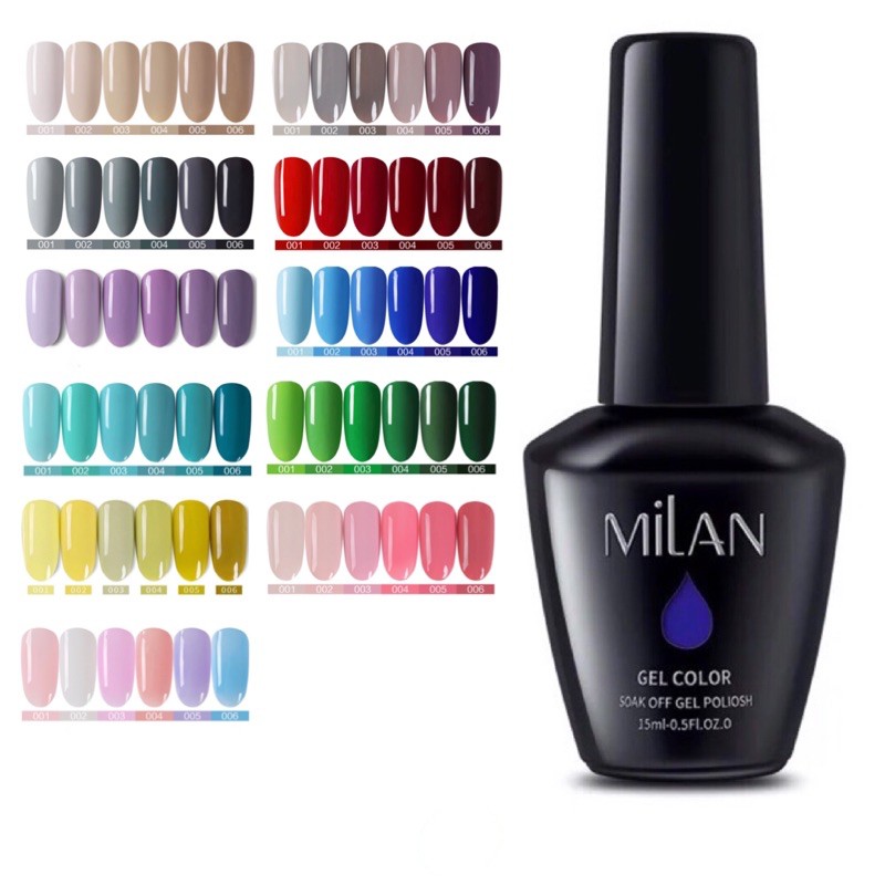 สีทาเล็บเจล สีทาเล็บ สีเจล สีเจลMilan