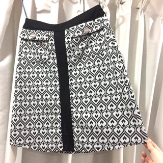 กระโปรง Dorothy Perkins Mono-Heart A line Skirt size US2 UK6