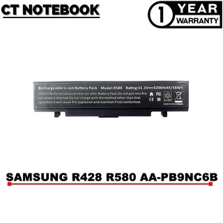 BATTERY SAMSUNG R428 R439 R467 R468 R470 R478 R510 R580 NP300 AA-PB9NC6B /แบตเตอรี่โน๊ตบุ๊ค SAMSUNG ประกัน 1 ปี พร้อมส่ง