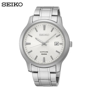 SEIKO นาฬิกาข้อมือผู้ชาย สายสแตนเลส สีเงิน รุ่น SGEH39,SGEH39P,SGEH39P1