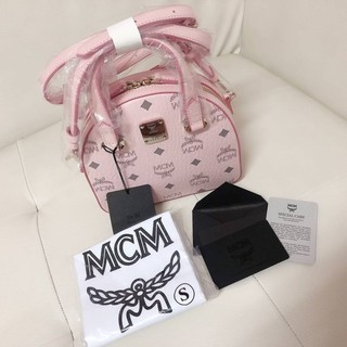 สด-ผ่อน📌แท้💯 Mcm Mini Essential Half Moon Toteชมพู