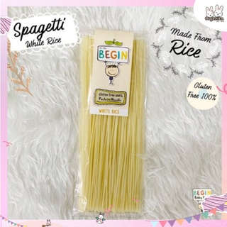 สปาเก็ตตี้ทำจากข้าวสำหรับเด็กและคนแพ้แป้งจากแบรนด์ Begin white Rice ปราศจากแป้งสาลี Gluten Free 100%