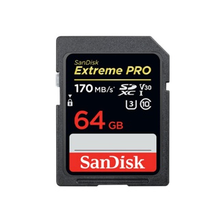 SANDISK EXTREME PRO SDXC UHS-I CARD 64GB (SDSDXXU-064G-GN4IN) ความเร็ว อ่าน 200MB/s เขียน 90MB/s