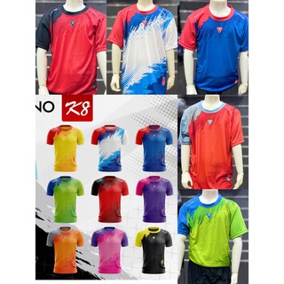 เสื้อกีฬาคาปูชิโน่ K8เด็ก ขาวแดงเขียวน้ำเงินส้ม