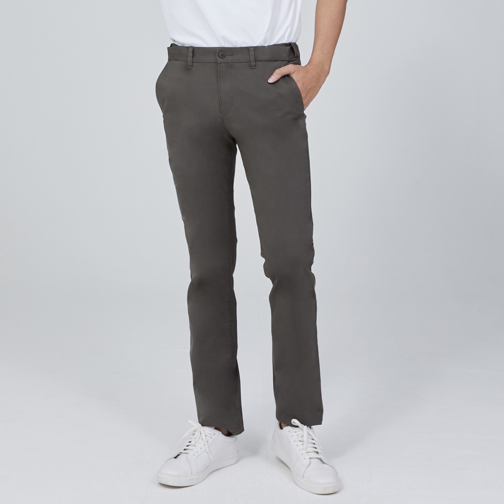 ARROW CHINO กางเกงชิโน่ ลำลองขายาว SMART Fit รุ่น Easy Move ปรับเอวได้ MECM9T5-OV สีเขียวขี้ม้า