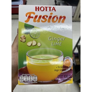 เครื่องดื่ม ขิงกลิ่นมะนาว ตรา ฮอทต้า 100 G. Hotta Fusion Ginger Lime