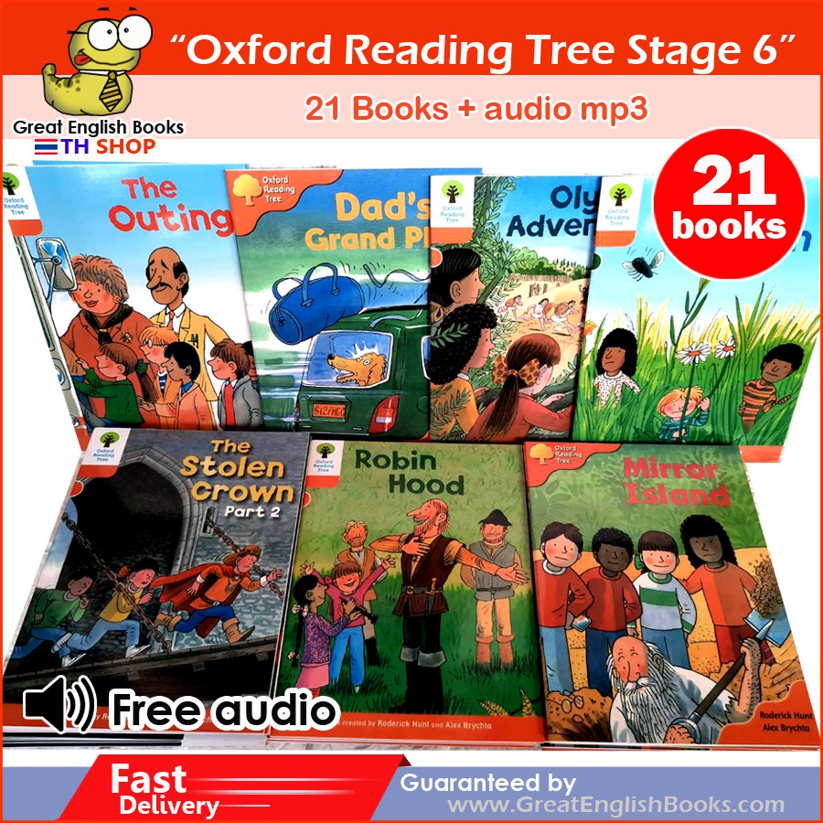 *มี 2 เกรด ส่งไว มีเก็บปลายทาง*  หนังสือเด็กภาษาอังกฤษ Oxford Reading Stage  6 จำนวน 21 เล่ม + ฟรีไฟล์เสียงอ่าน