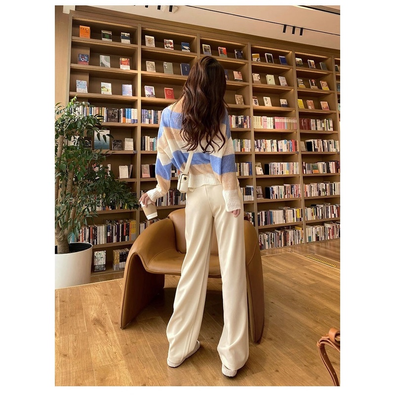 Hot Summer Women39s Suit Pants 2022 Wide Leg Korean Style Straight Long ...
