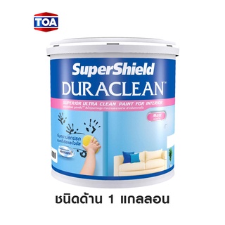 SuperShiel Duraclean สีทาภายใน ซุปเปอร์ชิลด์ ดูราคลีน ชนิดด้าน (M100 สีขาว / 1 แกลลอน)