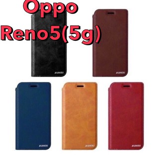 Reno5(5g)👍พร้อมส่งเลยจ้า👍เคสฝาพับใสนามบัตร