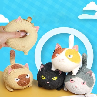 ของเล่นตุ๊กตาแมว Angry Cat แบบนุ่มยืดหยุ่นขนาดใหญ่น่ารักสําหรับตกแต่งรถยนต์