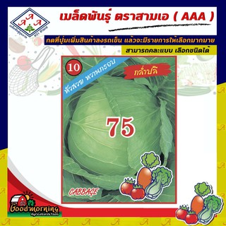 AAA 🇹🇭 ผักซอง A010# กะหล่ำปลี  เมล็ดพันธุ์  เมล็ดพันธุ์ผัก เมล็ดพันธุ์ ผักสวนครัว ตราAAA สามเอ