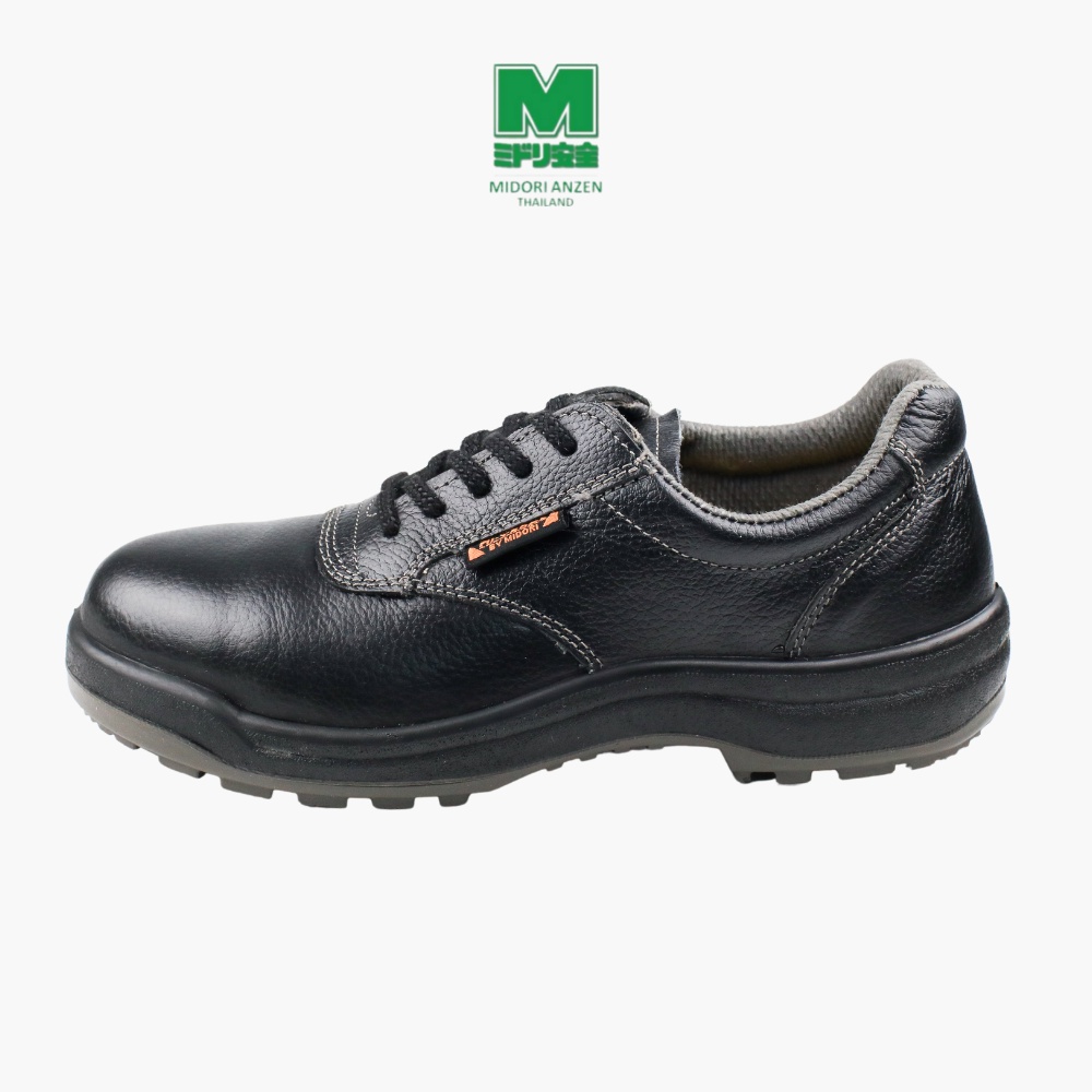 Midori Anzen รองเท้าเซฟตี้ หนังแท้ หัวเหล็ก รุ่น ACF211 / Midori Anzen Safety Shoe Steel toecap ACF211