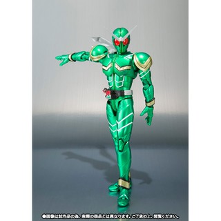 [ของแท้] Bandai Tamashii S.H.Figuarts Kamen Rider Cyclone ตัวสีเขียว ปรากฎตัวใน Kamen Rider W the movie