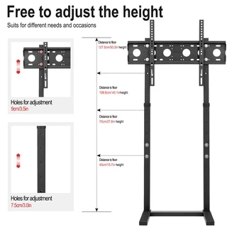 Universal Floor TV Stand ชั้นวางทีวีแบบตั้งพื้น ขาแขวนทีวีตั้งพื้น สำหรับ 32-65 นิ้ว Hisense,TCL,Samsung,Xiaomi เหล็กหนา