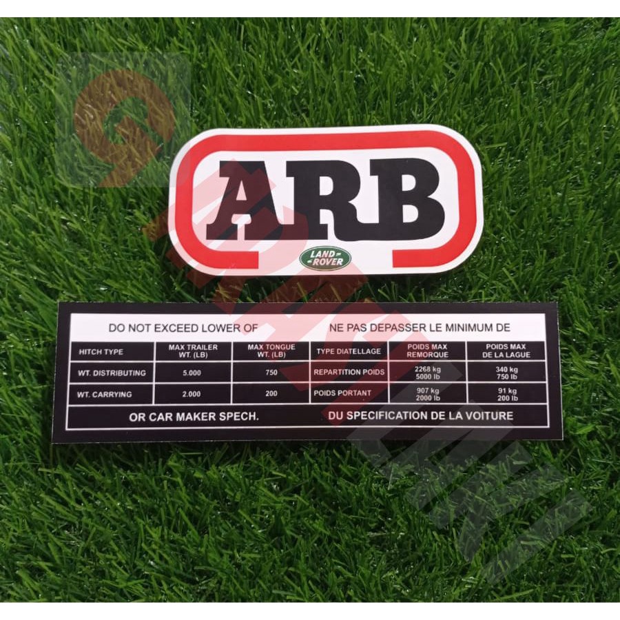 สติ๊กเกอร์ ARB LAND ROVER 1 ชุด