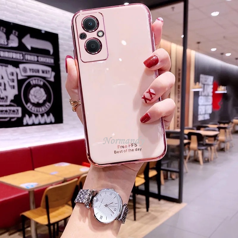 เคสโทรศัพท์ Phone Case OPPO Reno8 Z 8 Pro Reno 8 8Z 7 7Z 7Pro 6Z 6 Z Pro 5G 4G New 6D Electroplate Simple Ultra Thin Handphone Casing Full Camera Shockproof Protection Back Cover TPU Soft Case เคส